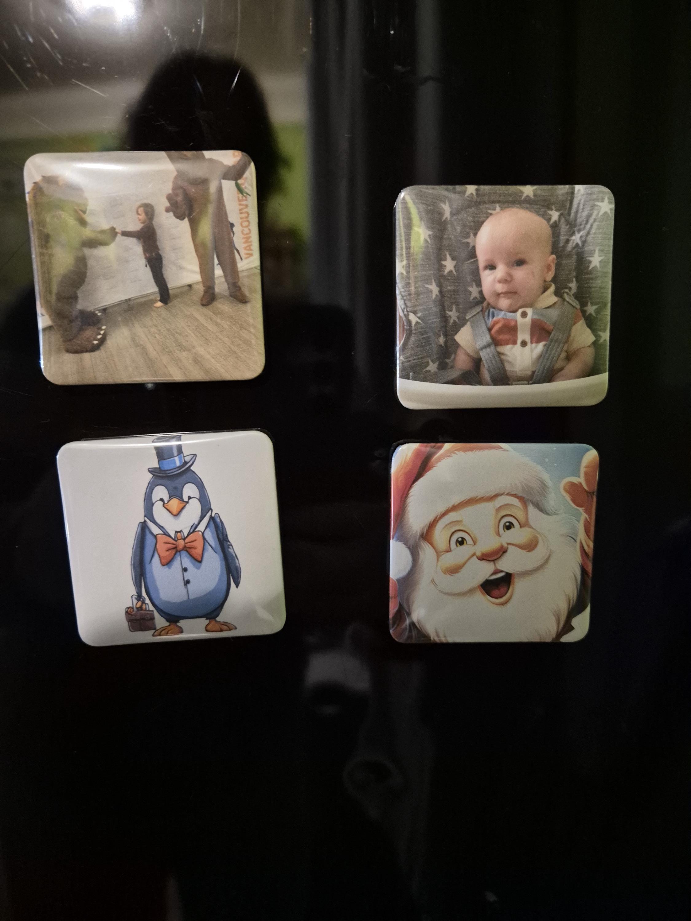 2inch square photo fridge magnets. Set of 5