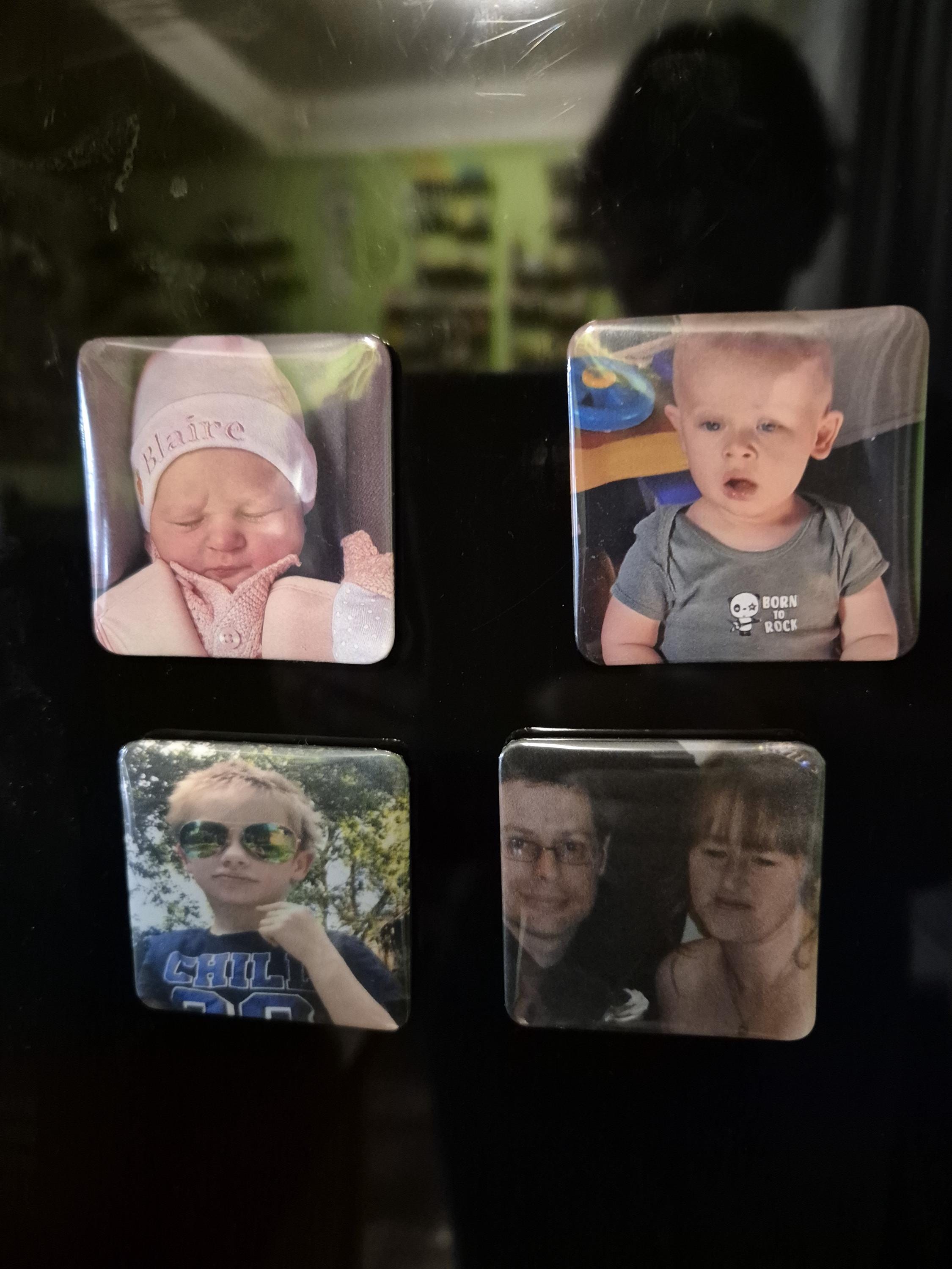 2inch square photo fridge magnets. Set of 5